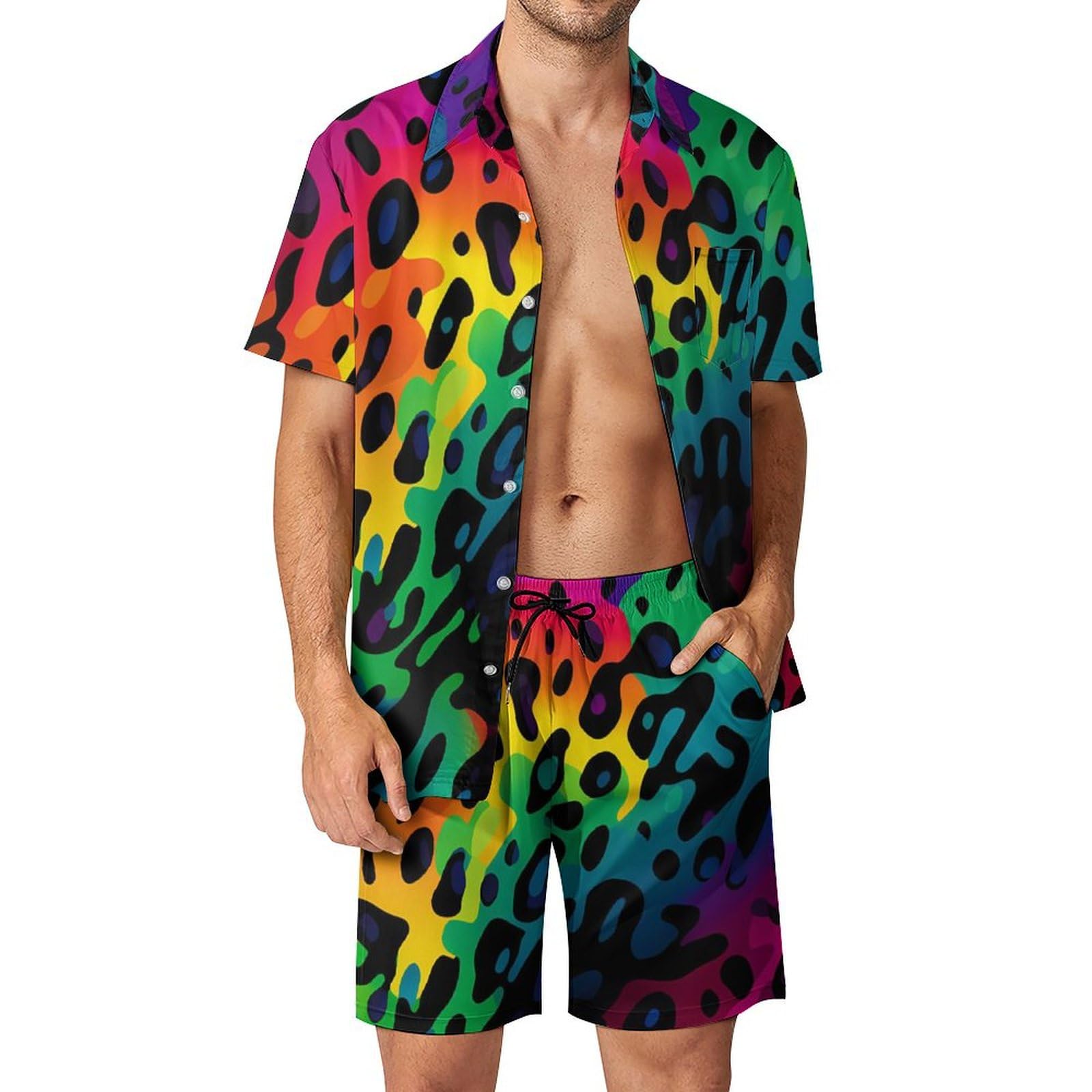 Streetwear Brand Shorts - Summer Irregular Geometric 3D Print Men
