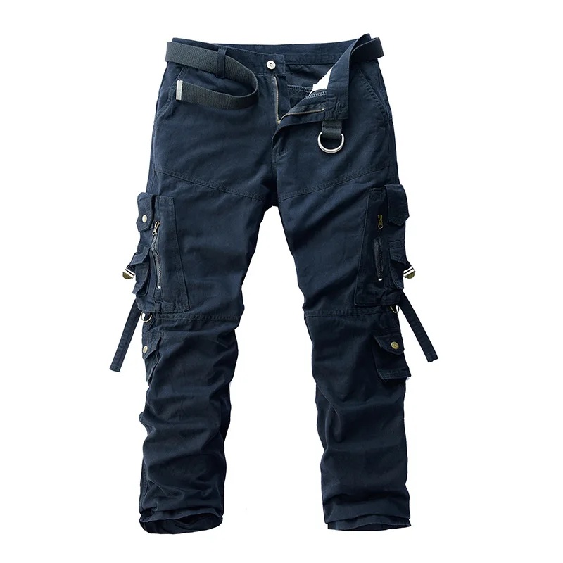 Corteiz Cargo Pant - Men's Cargo Pants Solid Loose Multi-Pocket