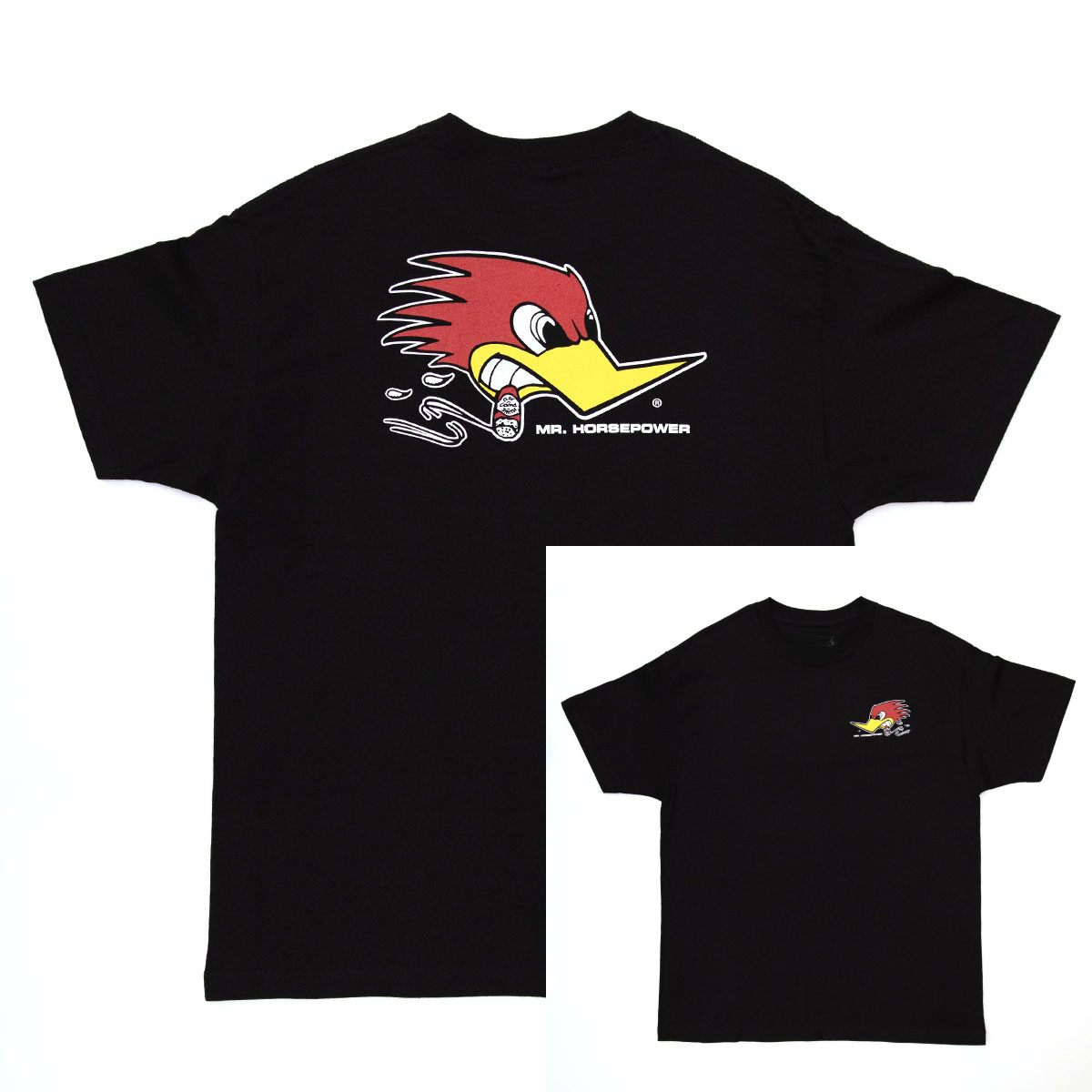 Streetwear Brand Shirts - Red Woodpecker Logo Classic Racing Car