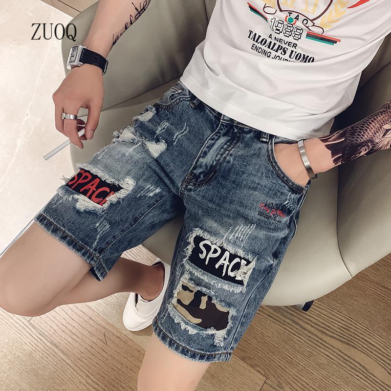 Summer New Denim Shorts Men Vi - đánh giá và giá Streetwear Brand Shorts