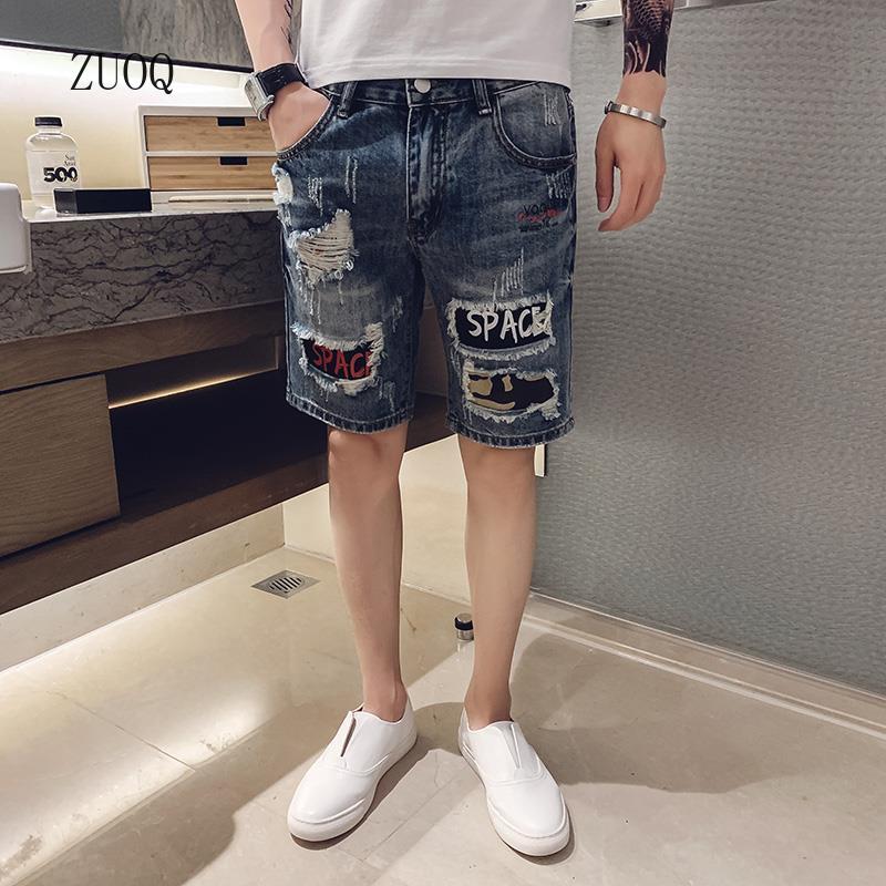 Summer New Denim Shorts Men Vi - đánh giá và giá Streetwear Brand Shorts