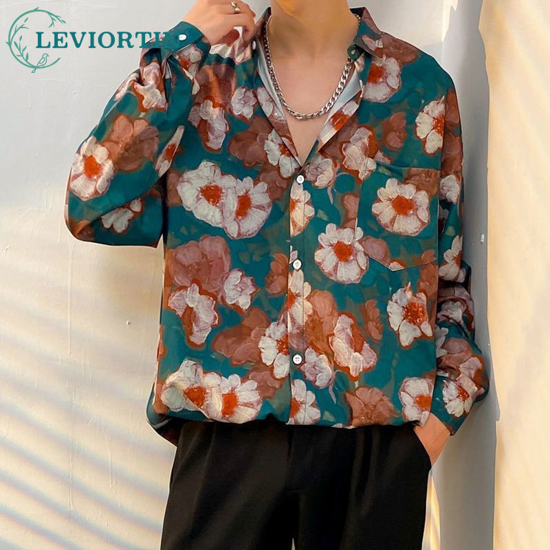 Fashion Men's Long Sleeve Flow - đánh giá và giá Streetwear Brand Flower