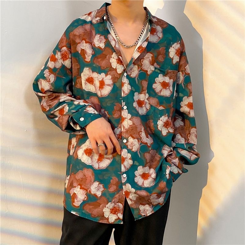 Fashion Men's Long Sleeve Flow - đánh giá và giá Streetwear Brand Flower