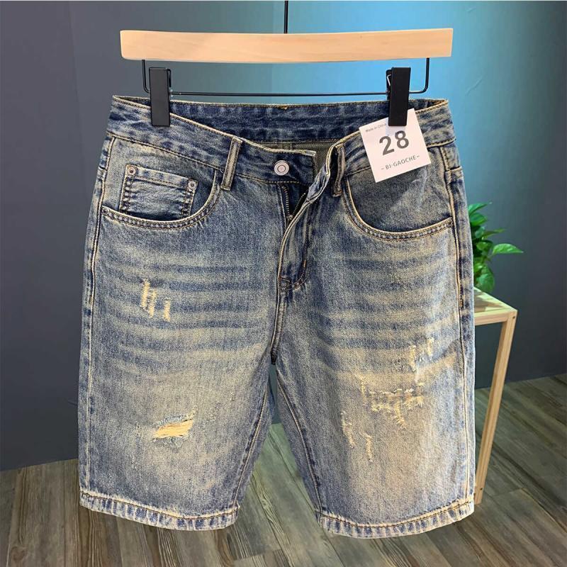 High Street Ripped Denim Short - đánh giá và giá Streetwear Brand Shorts