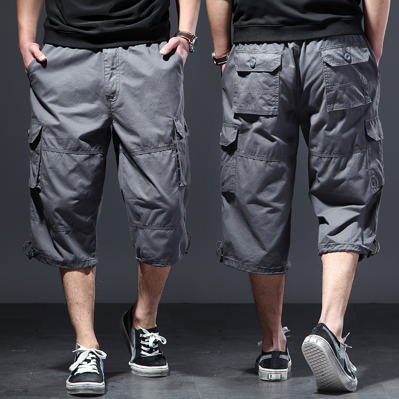 Men's Cotton 3/4 Pants Loose P - đánh giá và giá Streetwear Brand Shorts