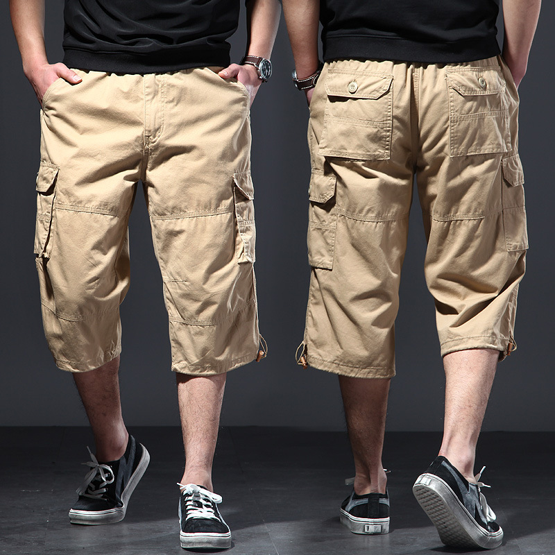 Men's Cotton 3/4 Pants Loose P - đánh giá và giá Streetwear Brand Shorts