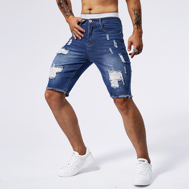 2025 Summer New Men's Ripped D - đánh giá và giá Streetwear Brand Denim
