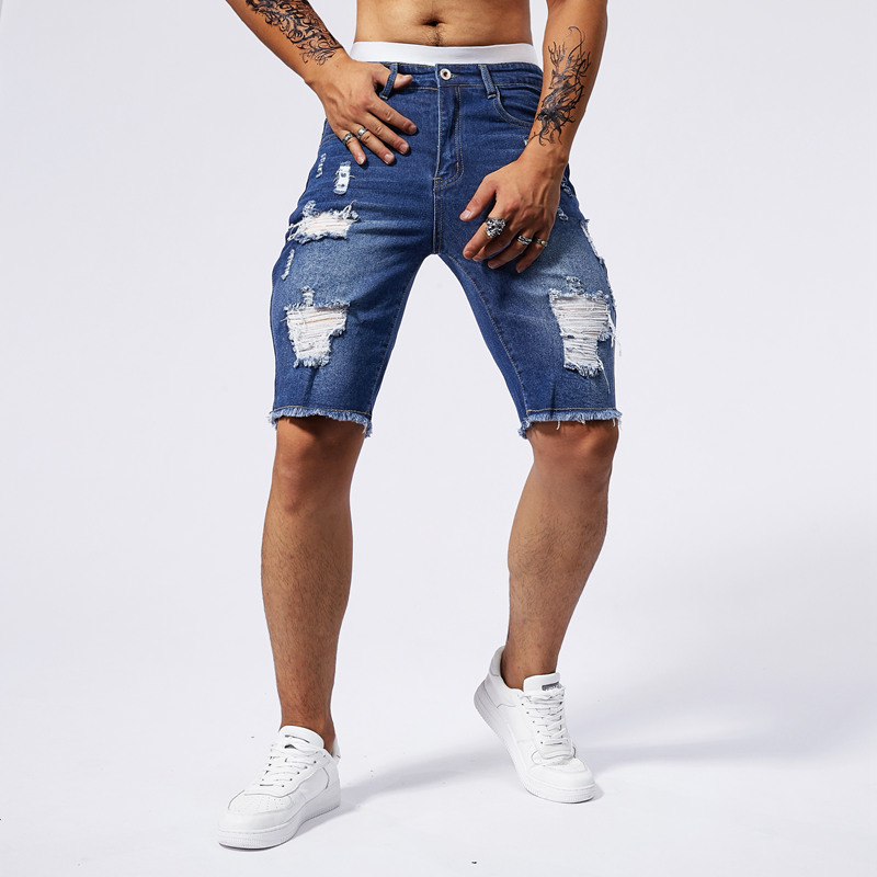 2025 Summer New Men's Ripped D - đánh giá và giá Streetwear Brand Denim