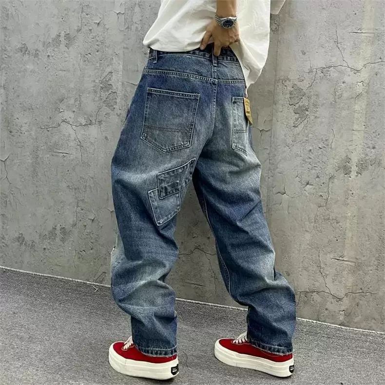 Brand Splicing Jeans Autumn Fa - đánh giá và giá Streetwear Brand Denim