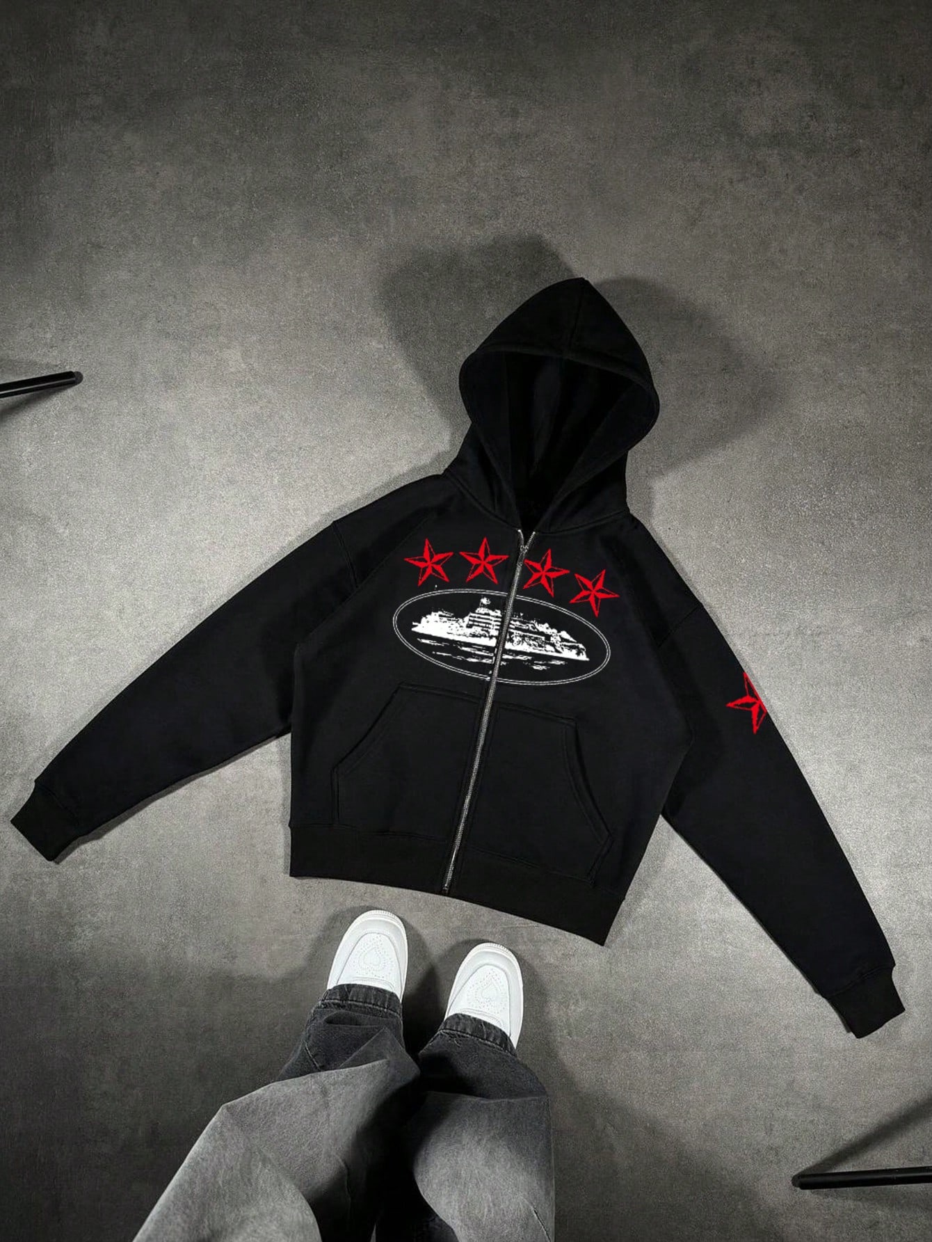 Men Casual Zip Up Hooded Sweat - đánh giá và giá Fear Of God Essential