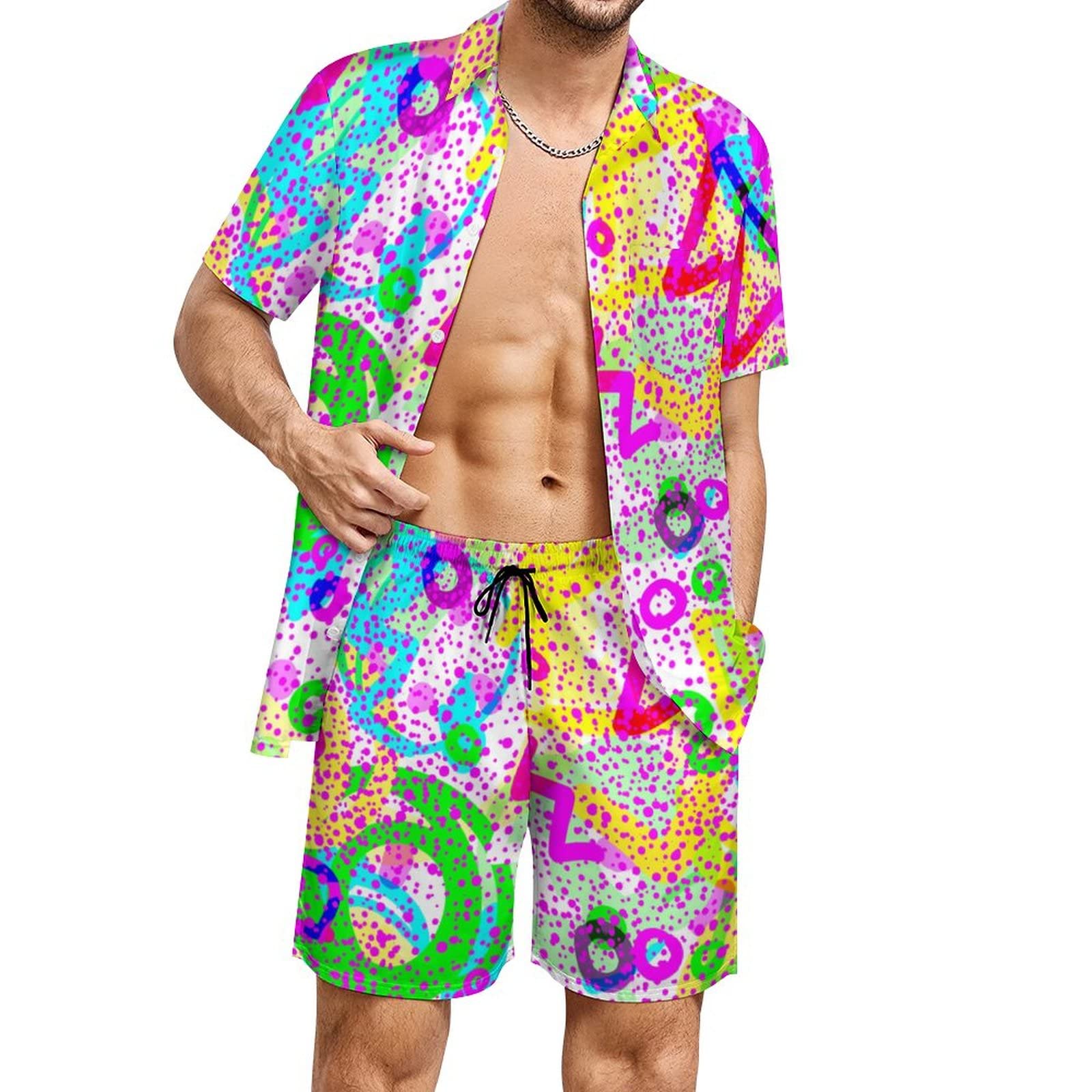 Summer Irregular Geometric 3D  - đánh giá và giá Streetwear Brand Shorts