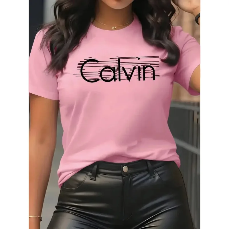 Calvin Women's T-Shirt Leisure - đánh giá và giá Streetwear Brand Shirts