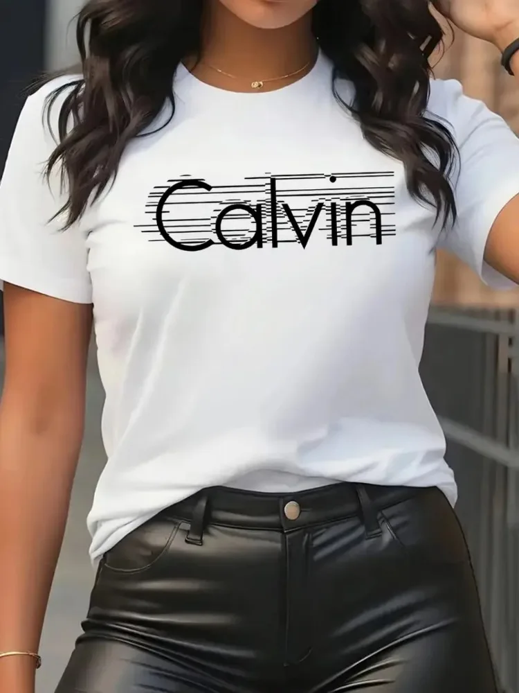 Calvin Women's T-Shirt Leisure - đánh giá và giá Streetwear Brand Shirts