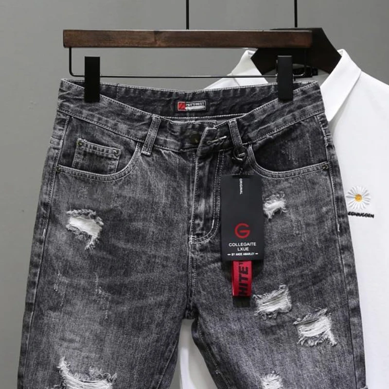 Men's Short Jeans Pants Black  - đánh giá và giá Streetwear Brand Shorts